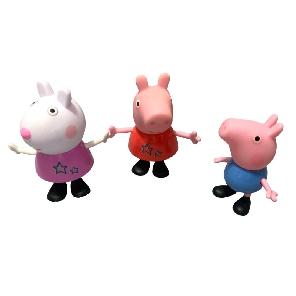 Hasbro Peppa Pig Action Figures Mini Lot of 3 Peppa pIg George Suzy C36324 F3656